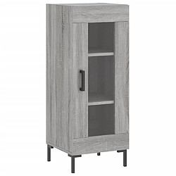 Maison Chic Buffet,Meuble de Rangement,commode pour salon,Cuisine Sonoma gris 34,5x34x90 cm Bois d'ingénierie -MN57241