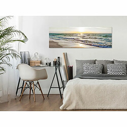 Paris Prix Tableau Imprimé Calm Waves Narrow Grey 40 x 120 cm