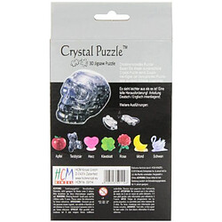 HCM - 59114 - Crystal Puzzle - Crâne - 49 Pièces - Noir 