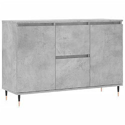 Maison Chic Buffet,Meuble de Rangement,commode pour salon,Cuisine gris béton 104x35x70 cm bois d'ingénierie -MN12074