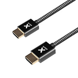 Câble HDMI 2.0 Adaptateur Vidéo 4K/60Hz Nylon Tressé Résistant 1m Xtorm Noir 