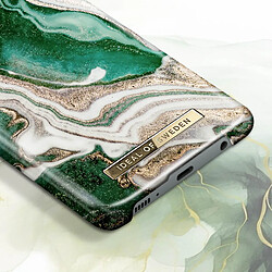 iDeal of Sweden Coque pour Samsung S10 Plus Marbré Luxe Ultra fine Golden Jade Marble Vert Foncé pas cher