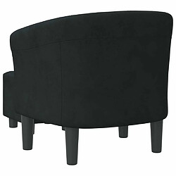 Maison Chic Fauteuil cabriolet et repose-pieds,Fauteuil luxe pour relax noir velours -MN58038 pas cher