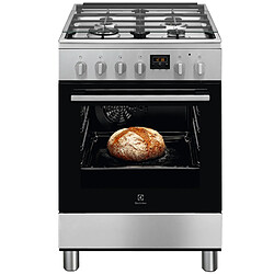 Cuisinière gaz 57l 4 feux inox - LKK644200X - ELECTROLUX