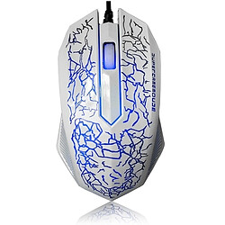 Wewoo Petite forme spéciale 3 boutons USB filaire Gamer Souris De Jeu (Blanc) 