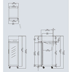 Frigo Professionnel Vitré 410 Litres - Atosa