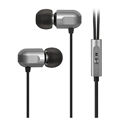 GUPBOO GGMM C700 Metal Headphones In-Ear Headphones avec micro 3.5mm Bass Headsets Casque pour téléphone Casque pour PC Gaming Headset 