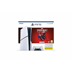 Quantum Console Sony PS5 Slim Edition Standard Blanc et Noir + Marvel's Spider-Man 2