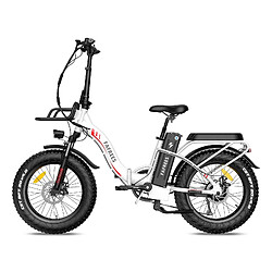 Vélo électrique FAFREES F20 Max avec cadre Pliable Batterie 48V 18Ah Vitesse Max 25Km/h Blanc