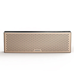 Wewoo Mini enceinte Bluetooth or Haut-parleur Métal de lecture musicale portable, HD intégré, prise en charge des appels mains libres, carte TF et AUX, distance Bluetooth: 10 m