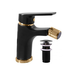 Rav Mitigeur bidet COLORADO en laiton doré noir avec siphon