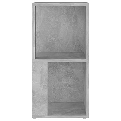 Acheter vidaXL Armoire d'angle Gris béton 33x33x67 cm Bois d'ingénierie