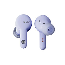 Sudio Écouteurs Sans Fil A2 IPX4 Bluetooth 5.2 avec Embouts en Silicone Violet 