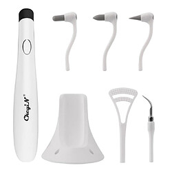 Sonic LED Oral Irrigator Beauty Cleaner Tool Noir (Dent Transparente + Cinq Têtes)