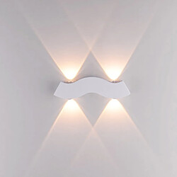 Stoex Applique Murale Led Applique Murale Moderne 3000K Blanc Chaud Applique Murale Intérieure Pour Salon , Escaliers, Chambre À Coucher, Jardin (Blanc)