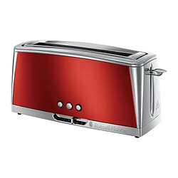 RUSSELL HOBBS 23250-56 - Grille-pain Luna - Technologie Fast Toast - Rouge Solaire