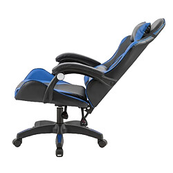 Acheter Concept Usine Chaise de gaming massante noire et bleue EZIO