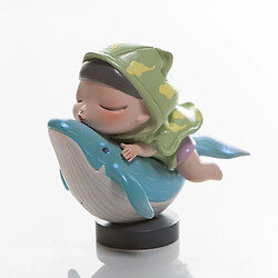 Universal Rêve de conte de fées Lite Song of the Ocean Riding Whale Girl Figures d'anniversaire 