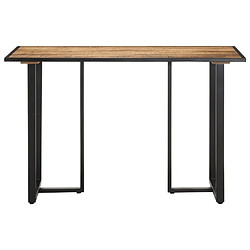 vidaXL Table à manger 120 cm Bois de manguier brut