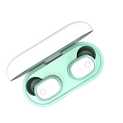 Justgreenbox Casque sans fil TWS BT 5.0 IPX4, Vert