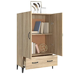 Avis vidaXL Buffet haut Chêne sonoma 70x31x115 cm Bois d'ingénierie