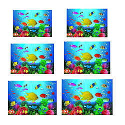 Acheter Aquarium 3D Fond Autocollant Fish Tank Décoration Murale Peinture XS