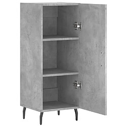 Maison Chic Buffet,Meuble de Rangement,commode pour salon,Cuisine Gris béton 34,5x34x90 cm Bois d'ingénierie -MN11044 pas cher