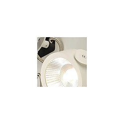 Slv KALU LED 4 applique plafonnier, carré, blanc noir, LED 60W, 3000K, 60° 