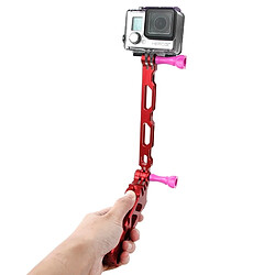 Wewoo Extension GoPro rouge pour Hero 4/3 + / 3/2/1, iPhone 5 / 4 / Samsung S4 Tactical Style Stand + Grip + Extender Set