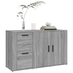 Avis vidaXL Buffet Sonoma gris 100x33x59,5 cm Bois d'ingénierie