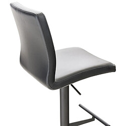 Acheter Non Tabouret de bar Cadiz simili cuir noir