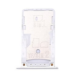 Wewoo Tiroir de Carte SIM argent pièce détachée pour Xiaomi Redmi Note 4 SIM et SIM / TF Plateau