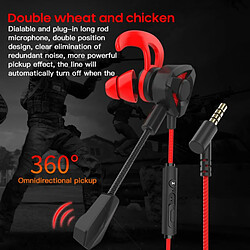 GUPBOO G9 Universal Portable Dynamic Noise Cancelling In-Ear Headphones Wired Call Headphones Gaming Computer Earphone With pas cher