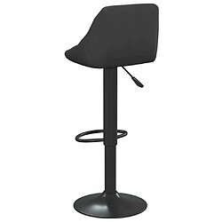 Acheter vidaXL Tabouret de bar Noir Velours