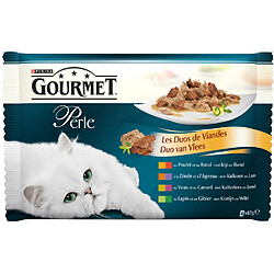 Gourmet Perle Les Duos Chat Adulte Viande Sachets