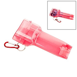 Wewoo Sport Portable Dart Box En Transparent et rouge Plastique Conteneur De Stockage Fléchettes Cas avec Clé Boucle