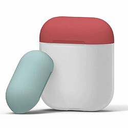 Wewoo Coque Ecouteurs sans fil Dropproof trois couleurs avec étui de protection pour Apple AirPods 1/2 vert rouge blanc