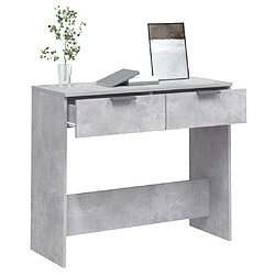 Acheter vidaXL Table console Gris béton 90x36x75 cm Bois d'ingénierie