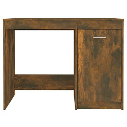 Acheter Maison Chic Bureau,Table de travail,bureau de travail pour chambre Chêne fumé 100x50x76 cm Bois d'ingénierie -GKD78045