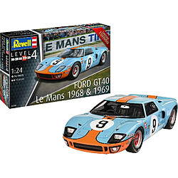 Louise Courteau Revell-07696 Ford GT 40 Le Mans 1968 Maquette, 07696, Incolore