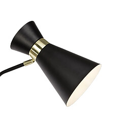 Brilliant (Lighting) Lampadaire liseuse orientable en métal noir finition or hauteur 148cm GOLDY