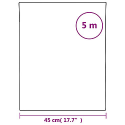 vidaXL Film de fenêtre statique dépoli blanc transparent 45x500cm PVC pas cher