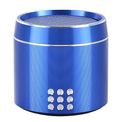 Yonis Mini Enceinte Bluetooth Puissante Avec LED Mini Enceinte Bluetooth Puissante Avec Micro Et LED Autonomie 4h Facile À Transporter Bleu YONIS