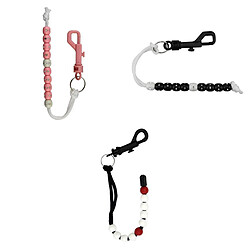 3x Compteur de Score de Club de Golf Outil de Comptage de Perles Noir Blanc / Rouge / Rose