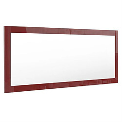 Mpc Miroir Laqué Bordeaux 139 Cm