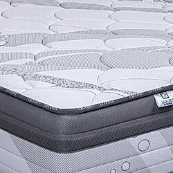 Avis LUXURY LITERIE Matelas 140x200 cm, Timeless, 26cm, mousse mémoire de forme, ferme, indépendance du couchage, face été/hiver