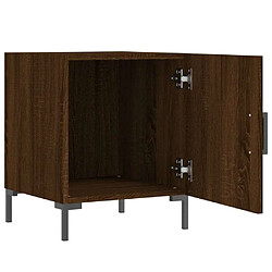 Avis Maison Chic Table de chevet,Table de nuit,Table d'appoint pour salon chêne marron 40x40x50 cm bois d’ingénierie -MN98206