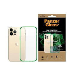 panzerglass coque transparent iphone 13 pro max 6.7" antibacterial military grade lime 0344 