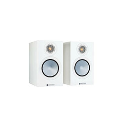 Enceinte bibliothèque Monitor Audio Silver 50 7G Blanc satiné Vendue par paire 