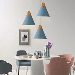 Acheter Stoex Lampe À Suspension Moderne Bleu Suspension Luminaire Nordique Lustre Rétro Abat-Jour en Métal Ampoule E27 Suspension Intérieure